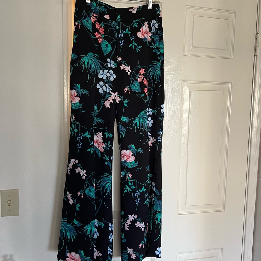 Banana Republic wide legged floral palazzo pants